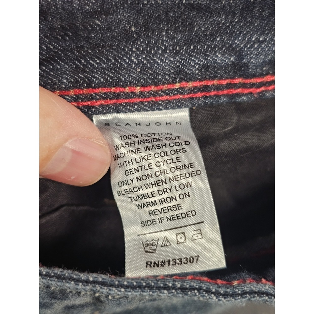 Sean John Relaxed Hamilton Denim Shorts Mens 38 Blue 100%‎ Cotton Classic Fit - Picture 4 of 10